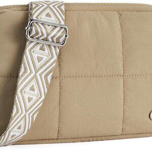 Elegant Puffer Crossbody Purse for Travel - Adjustable Guitar Strap Included